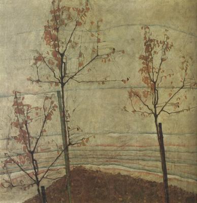 Egon Schiele Autumn Trees Spain oil painting art